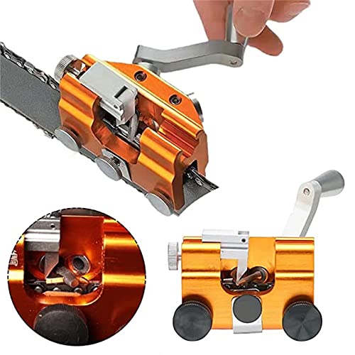KJHULEO Chainsaw Chain Sharpening Jig, Timberline Chainsaw Sharpener Jig Tool, Deluxe Chainsaw Sharpening, Chainsaw Sharpener Kit for All Kinds of Chain Saws and Electric