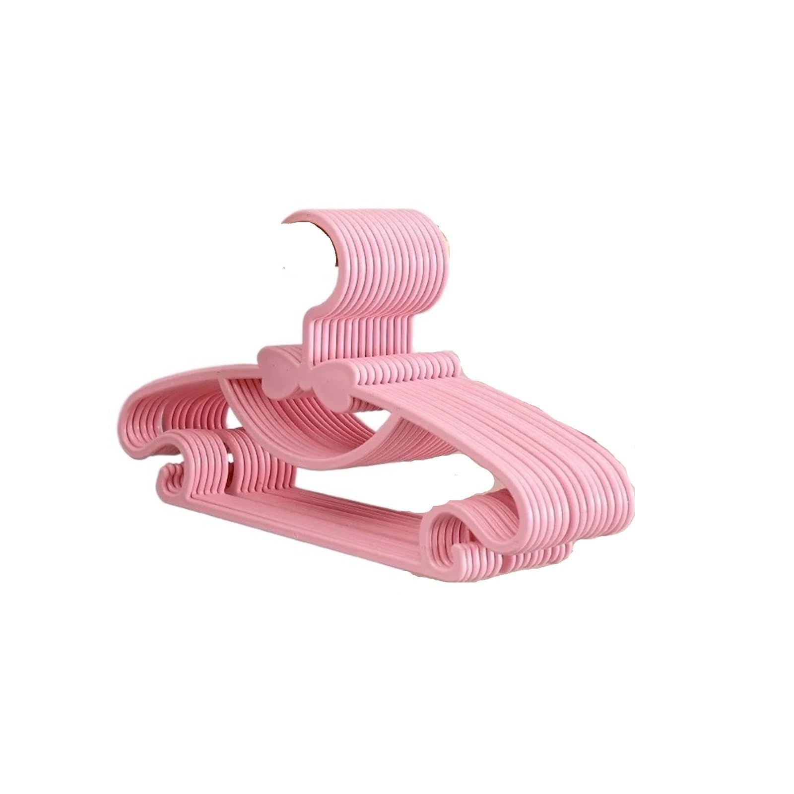 10-50PCS Hangers Clothes for Drying Hanger Home Use Dry Wet Two(Pink,10PCS)