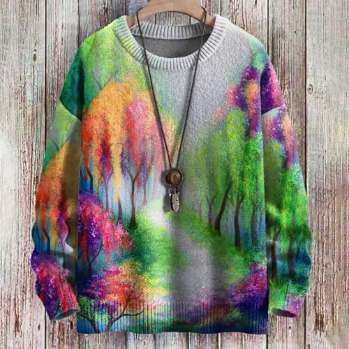 Sweatshirt para hombre con estampado Tie Dye y patrón 3D miniatura 2