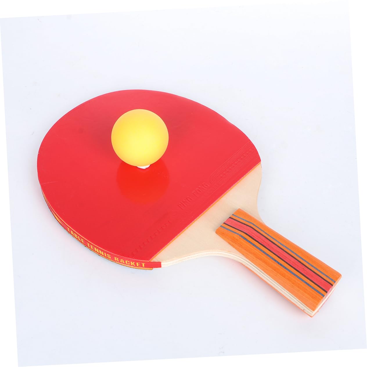 BRIGHTFUFU Chinese Table Tennis Racket Set Pong Balls Training Rackets for Ages Skill Levels Random