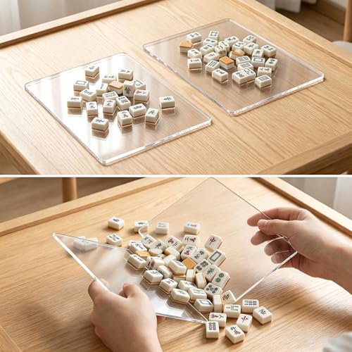 4 Pack Mahjong Shuffler Cards, Accesorio para Juego miniatura 7