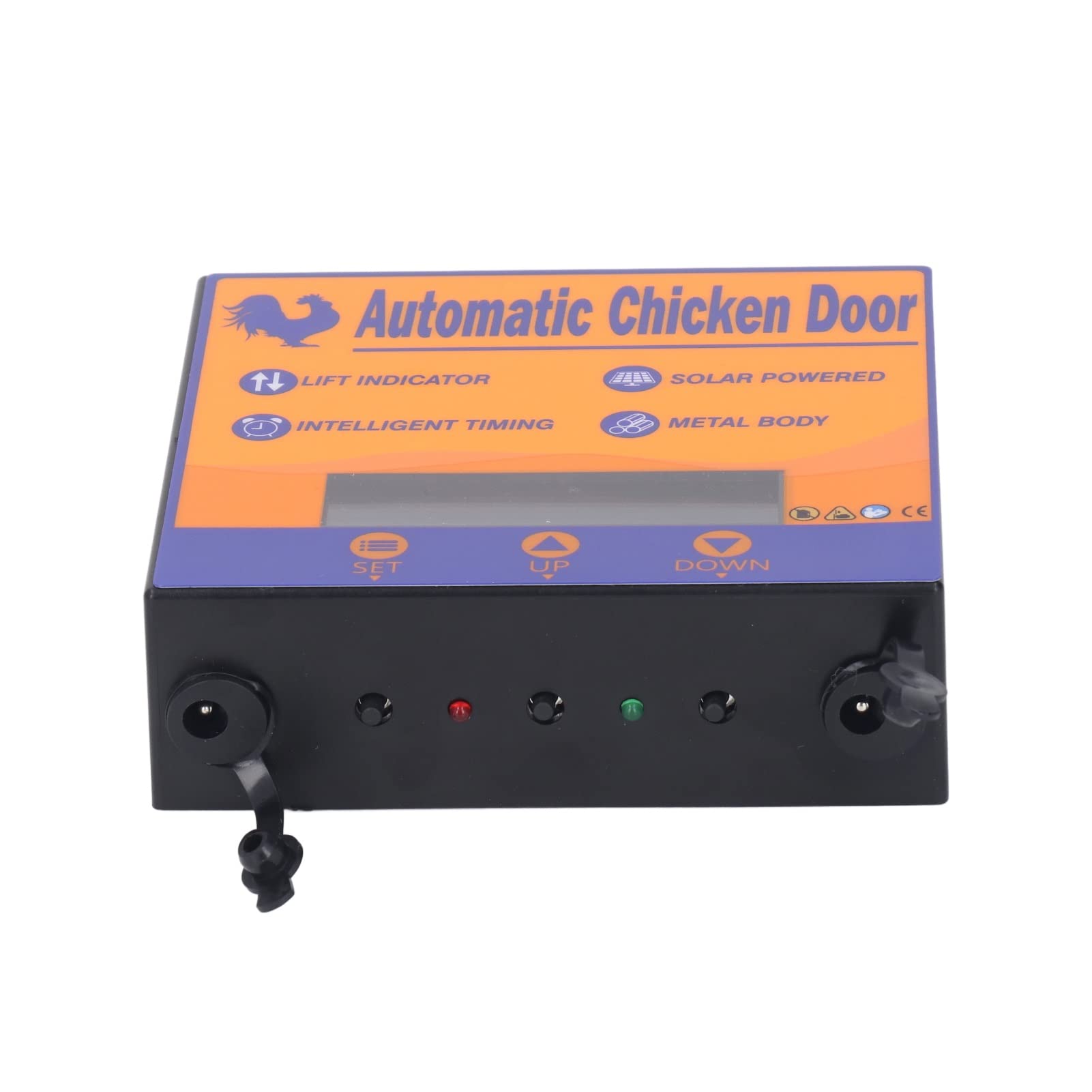 Apriporta Automatico per Pollaio con Timer, Porta per Pollaio, Porta Automatica per Fattoria Alimentata a Batteria, Apriporta in Alluminio per Tenda Avvolgibile per Anatra Oca