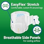 Couches pour adultes FitRight Bariatric; ultra haute absorption; 3XL (taille de taille 65po-84po); 12 unités; culottes d'incontinence jetables pour hommes et femmes; évacuation de l'humidité; protection anti-fuites