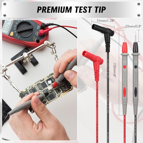 image for SWANLAKE GARDEN TOOLS SWANLAKE 11-Piece Multimeter Test Leads Set, CAT