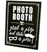 Big Dot of Happiness Photo Booth Sign - Printed on Sturdy Plastic Material - Photo Booth Decorati...