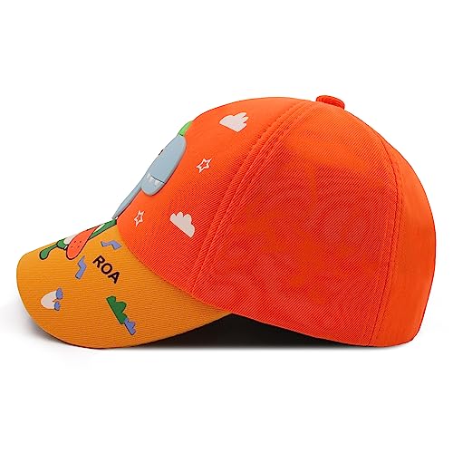 Image of VRITRAZ Unisex Kids Baseball Cap | Soft Cotton Adjustable Sun Hat for Boys & Girls | Casual Outdoor Summer Wear (4-12 Year)