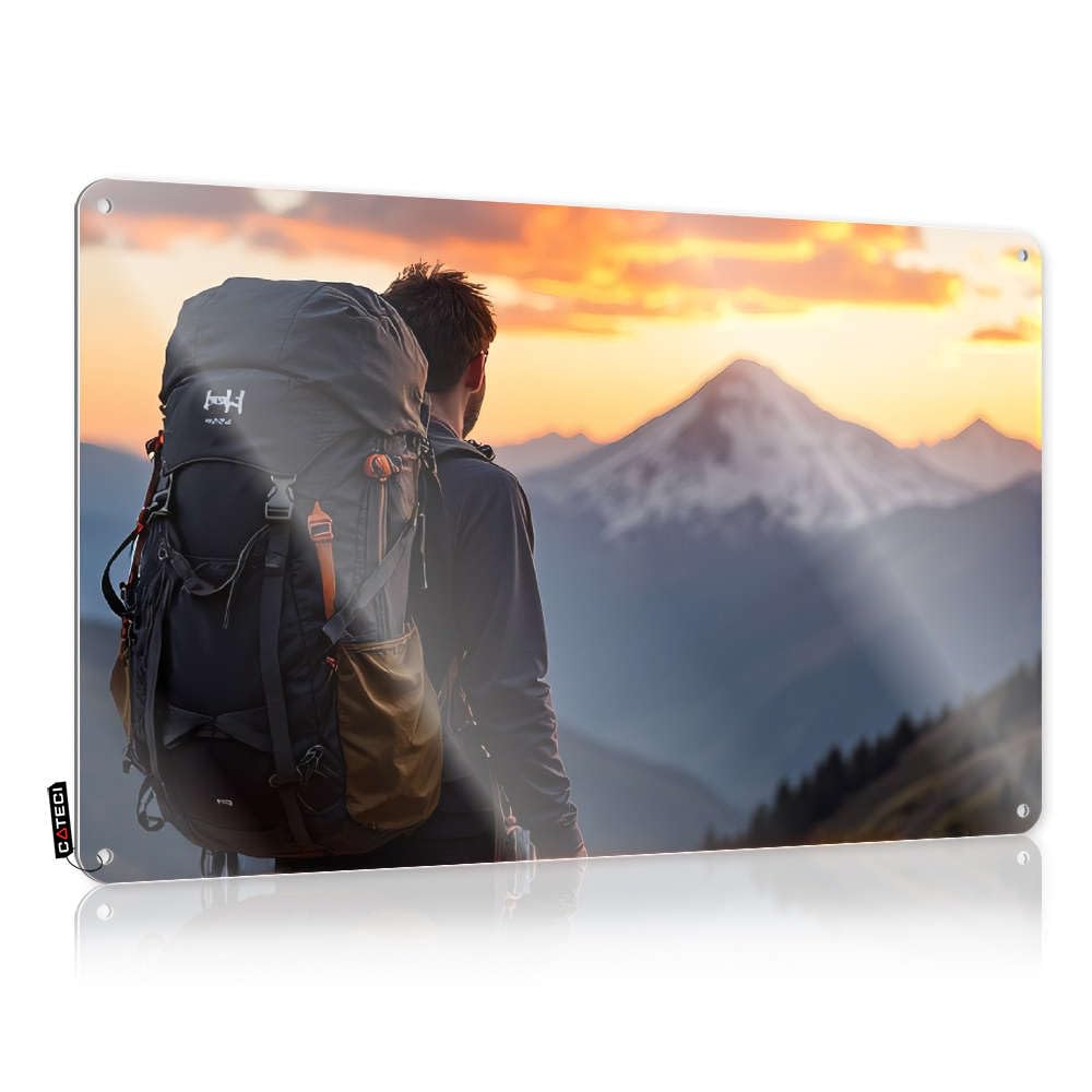 Fzfn Men's Colour Decorations Outside Decor Wall Decor | Mountain Adventure Sarcastic For Camper Home(30X40cm)