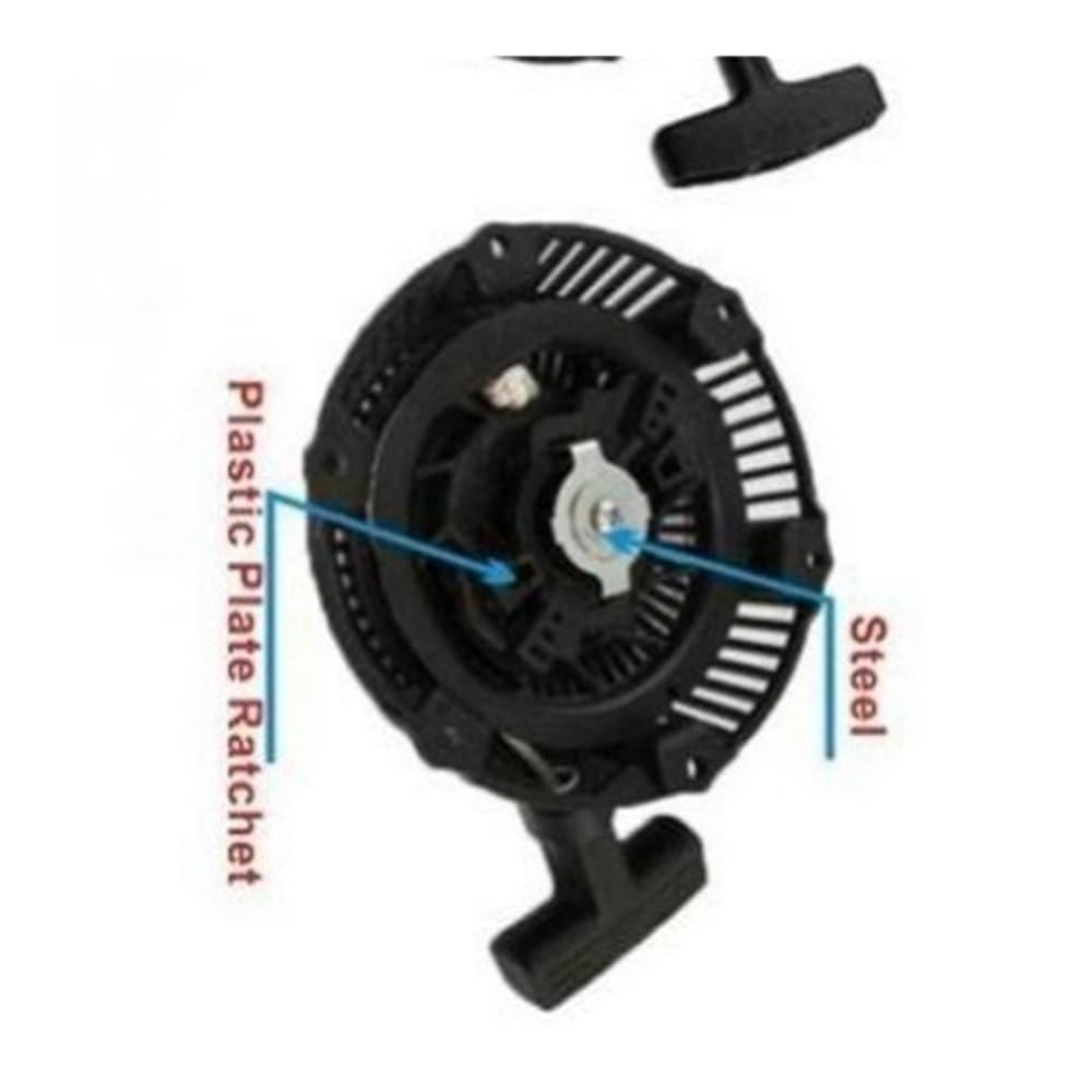 WANGLCNSDB Parti del Tosaerba GX100 GENERTORE AVVIAMENTO A Strappo Gruppo Nylon CRICCHETTO Adatto Fit for Honda GX120 152F154F 156F 1KW 1.5W Tosaerba Pull Start Copertura in PLASTICA