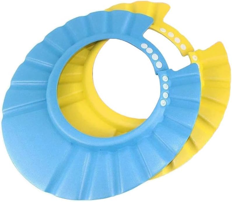 PARENCE.- Set de 2 Gorros de Natación para Bebé – Protección Ocular y Auditiva | Gorro de ducha ajustable para niños | Silicona suave antideslizante | Accesorio de baño colorido - 2 piezas