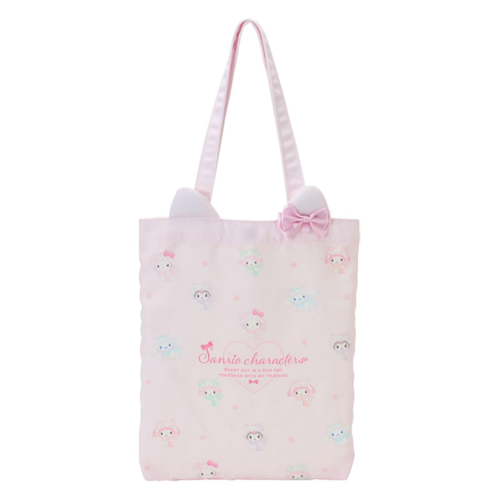 Sanrio Characters A4 Tote Bag Polyester 12.6x14.2in Magnetic Snap