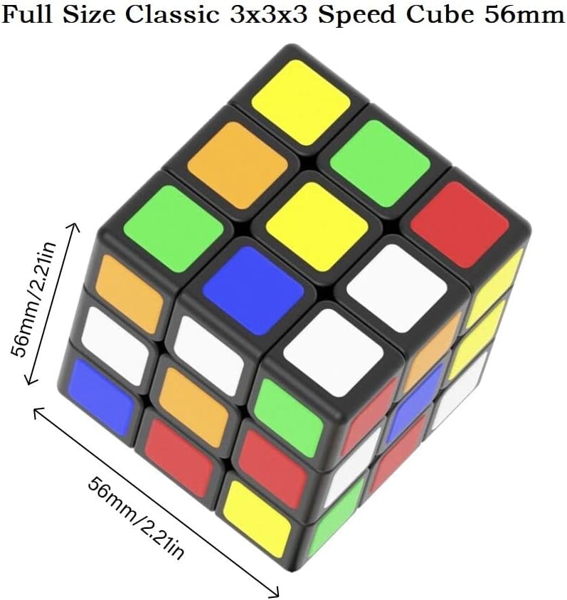 Miniatura 2 de GoodCube - Cubo de velocidad de 3 x 3, cubo de juguetes de 3 x 3, color negro