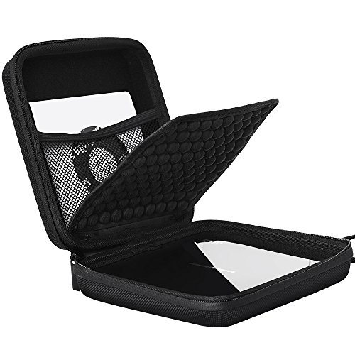 USB CD DVD Writer Blu-Ray & External Case,Hard Drive Protective Carrying Case for Apple USB Superdrive, LG GP65NB60 GP60NB50 Samsung SE-208GB SE-218CB Dell ASUS External DVD Drives (Black)