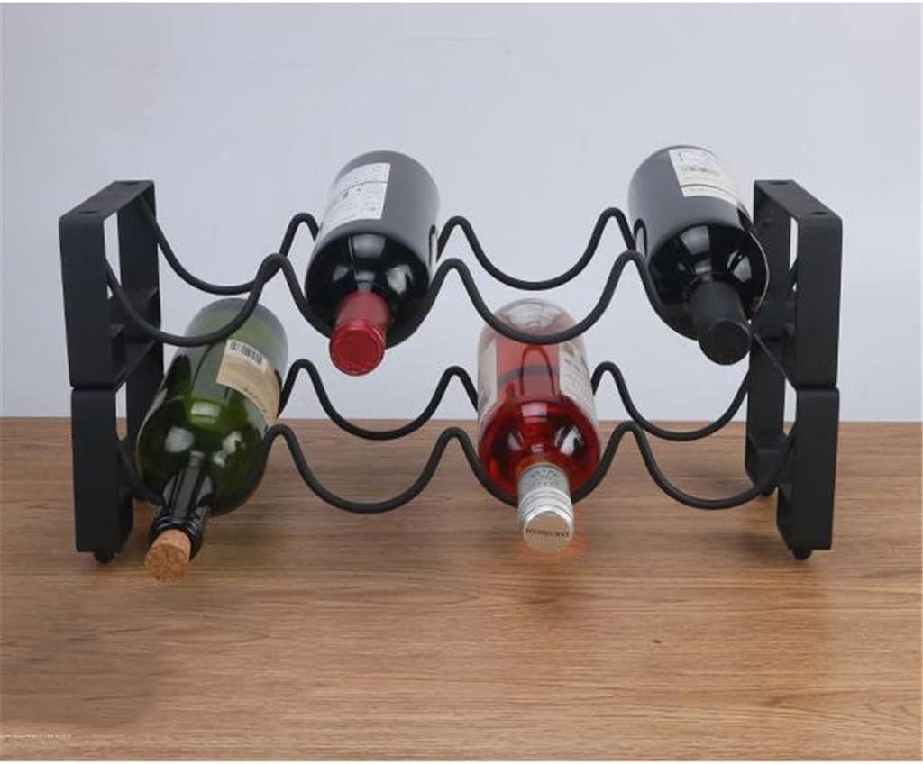 Stackable Wine Rack 4 Bottle Storage Cabinet for countertop Cellar