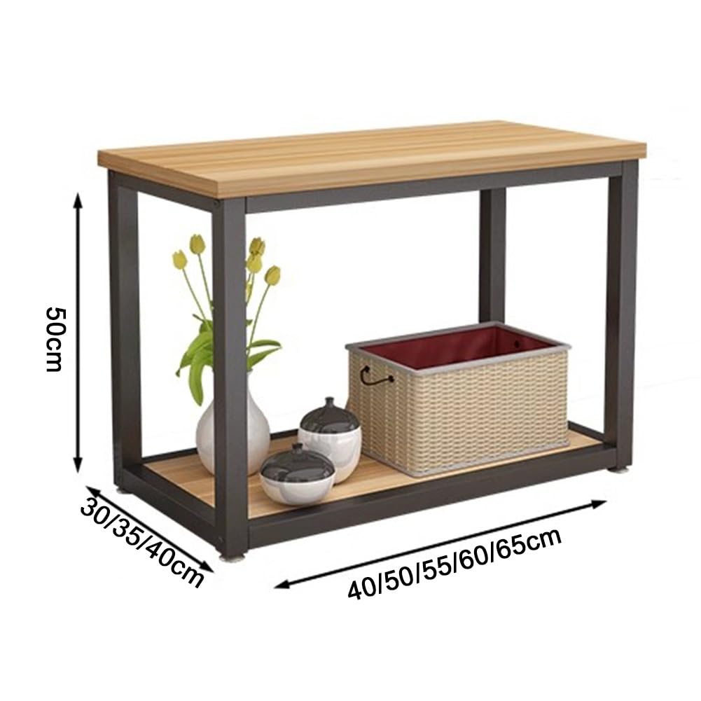 Generisch Aquariumständer, Stabiler Metall-Aquariumständer, Rutschfester Aquarienhalter, doppelstöckiges Terrariumregal für Zuhause, Schlafzimmer, Büro - 60x35x50 cm, Weiß (Aquarium Nicht enthalten)