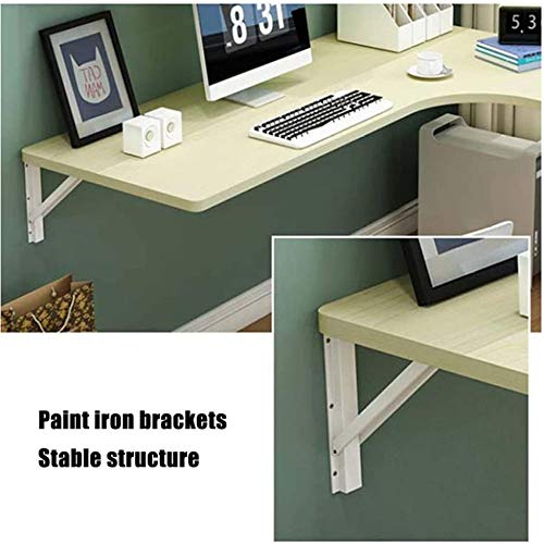 Table à manger à abattant murale et bureau d'angle pliable pour gagner de l'espace