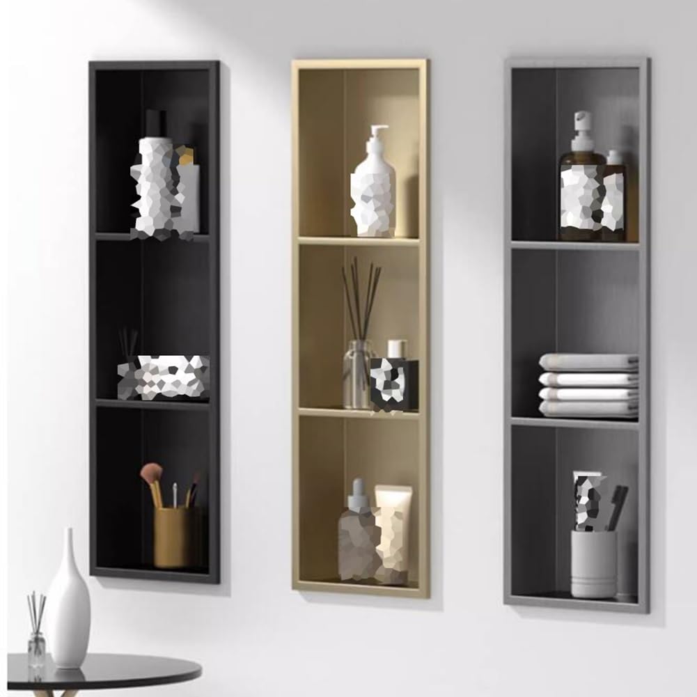 Stojak łazienkowy ze stali nierdzewnej, metalowa szafka ścienna do salonu, łatwa instalacja, nowoczesny design, oszczędzający miejsce organizer