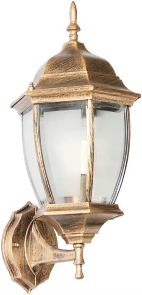 CXYWBD European Style Villa Exterior Lamp E27 Light Balcony Aisle Corridor Retro Wall Outdoor Waterproof for Bedroom Living Room Study Room,Bronze-38 * 16cm