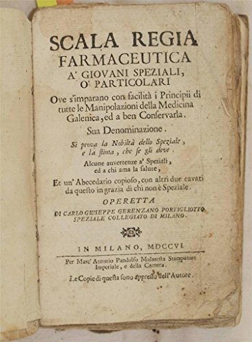 Scala regia farmaceutica a giovani speziali o