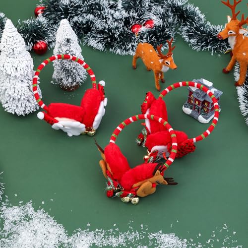 Christmas Earmuffs for Adults and Kids Cute Winter Santa Claus/Snowman/Elk Ear Warmer for Outdoor Party4
