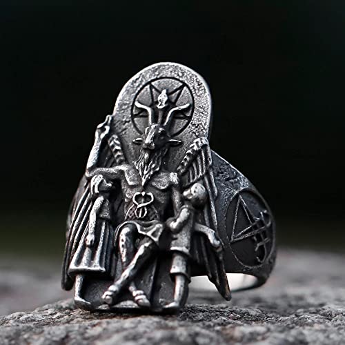 Image of Genuine Stainless Steel Ring Jewelry for Men Fashion Punk Biker Skull Rings