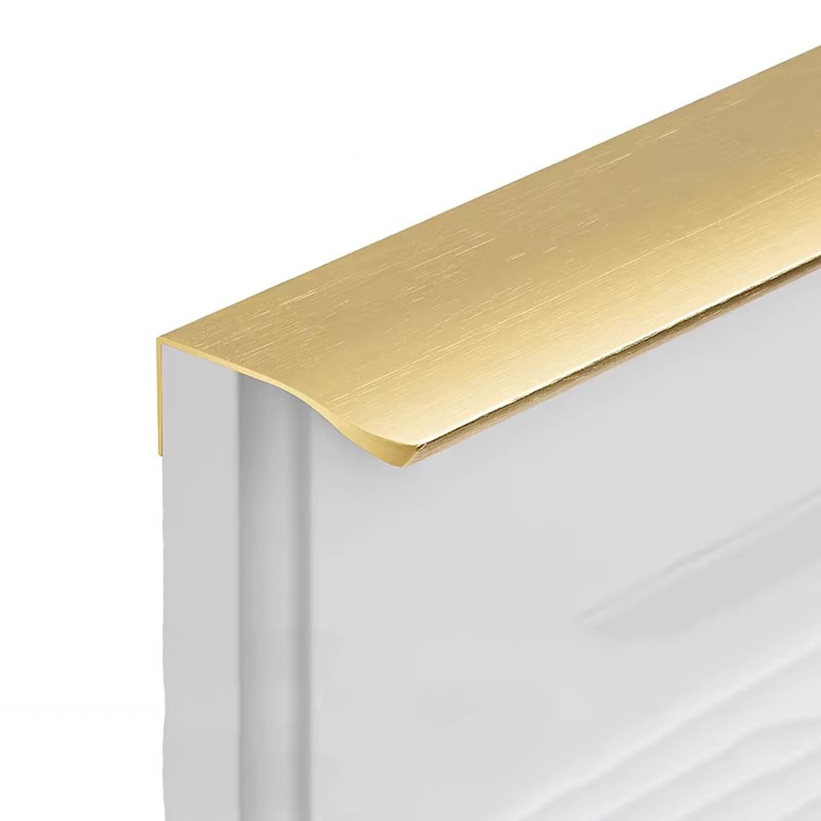 4 Sztuk Ukryte Uchwyty Ukryte, Uchwyty Do Szaf Ze Stopu Aluminium Do Łazienki, Szafy, Szafy, Pokoju Dziecięcego(Brushed gold,500mm)