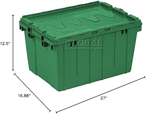 Miniatura 2 de Contenedor de tapa adjunta Buckhorn, 27x16-7/8x12-1/2, lote de 4