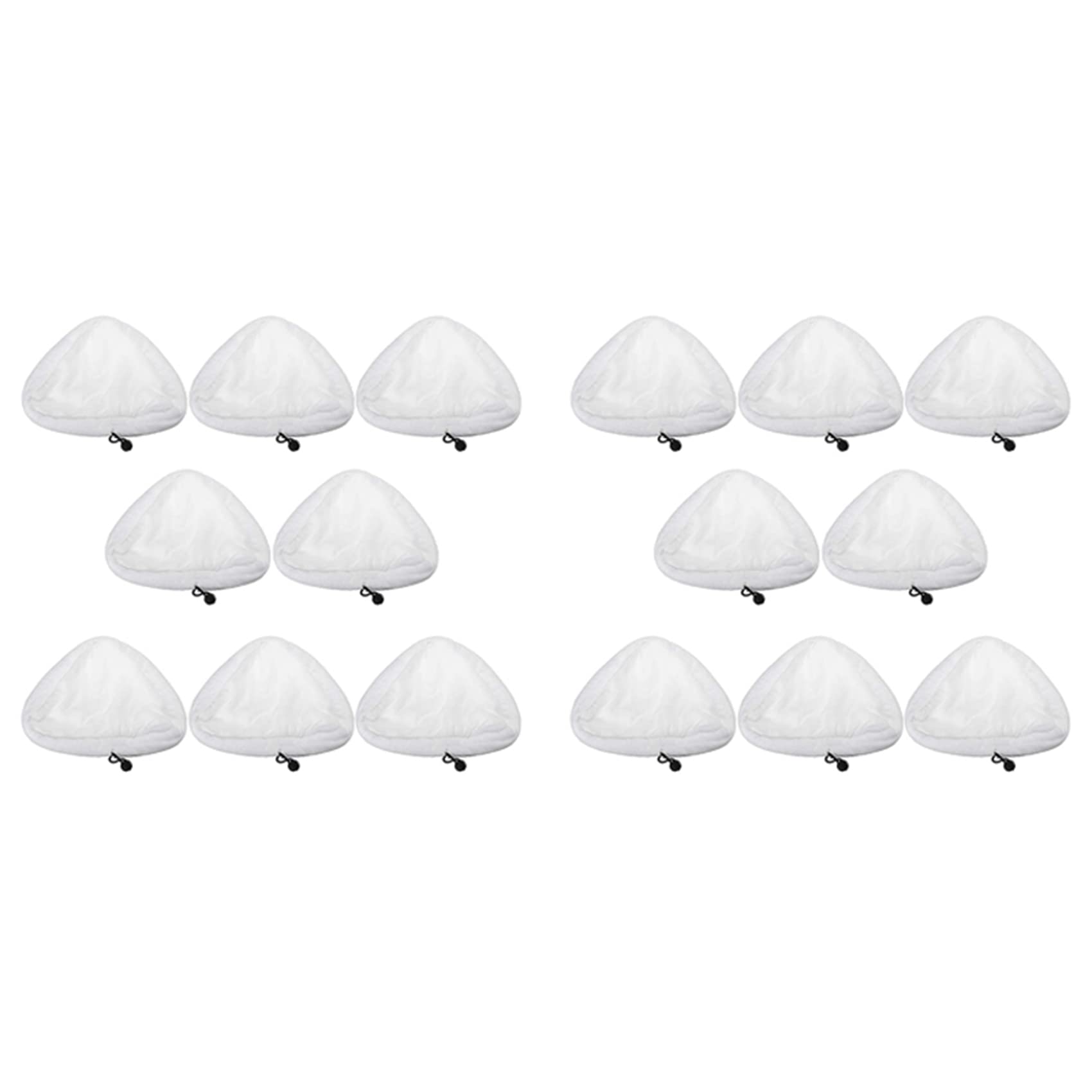 Hndhbfgrt 16Pcs Microfibre Cloth Cleaning Pad for Steam Cleaner Floor Mop Steamer Cleaner Triple-Cornered Replaceme