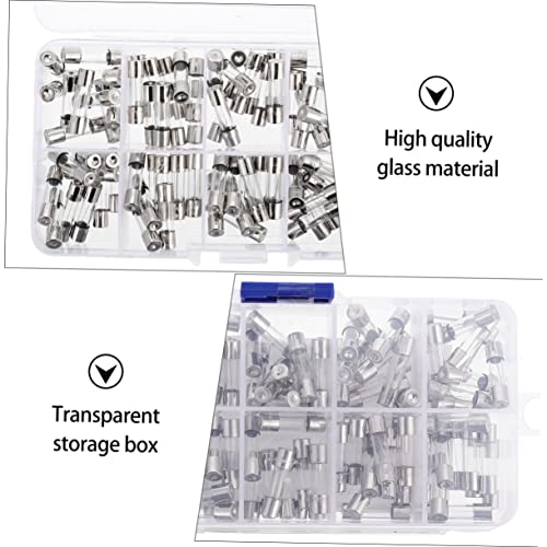 LIFKOME kit de 100 fusibles de vidrio 5x20mm de acción rápida para protección de circuitos eléctricos miniatura 5