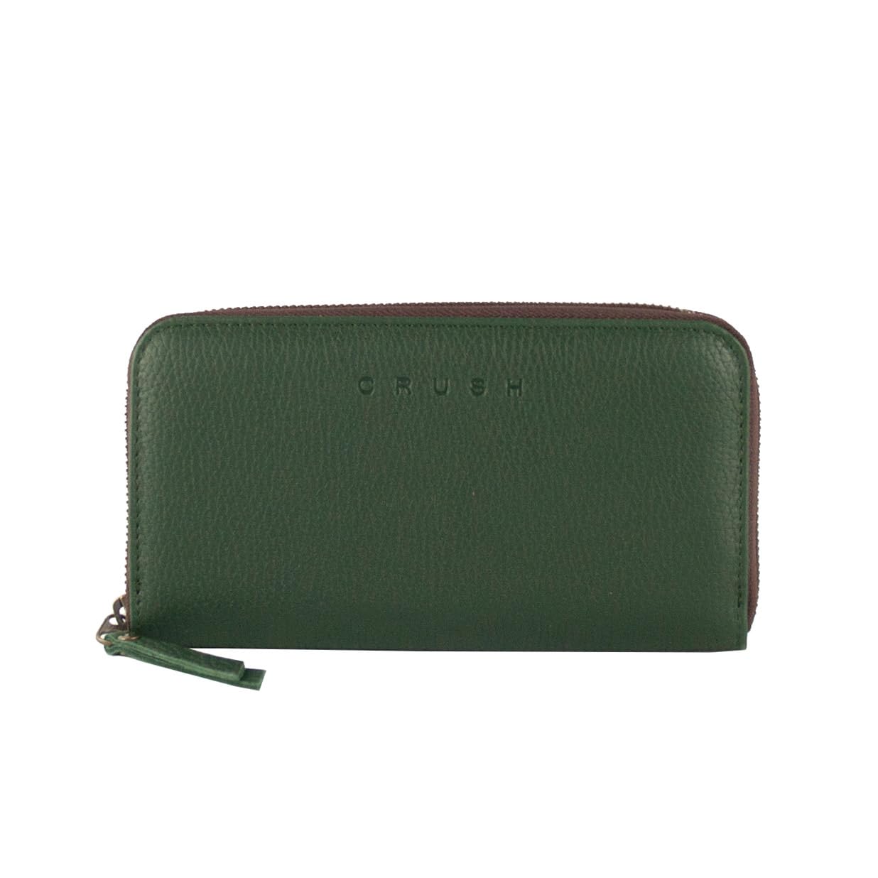 CRUSH - Billetera de piel hecha a mano para mujeres. Monedero de piel suave. Hope.