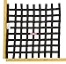 RaceQuip 726009 24" High X 24" Wide Black SFI 27.1 Ribbon Style Window Net