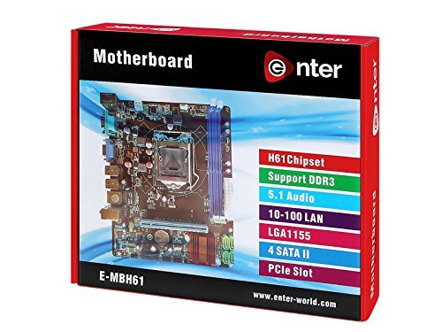 Image of Enter E-MBH61 ATX Motherboard LGA1155 Socket DDR3