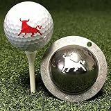 HUANGBINGXIN Stainless Steel Tin Cup Golf Ball Custom Marker Stencil animalCute Pattern Alignment To