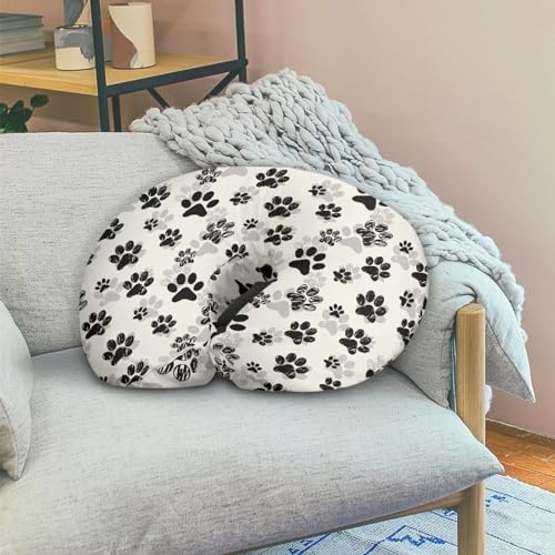 Image of Paws Pillow Cover for Infant Snug Breathable Breastfeeding Pillow Slipcover for Bottle Feeding, Nursing Pillow Case Fit Standard Nursing Pillows