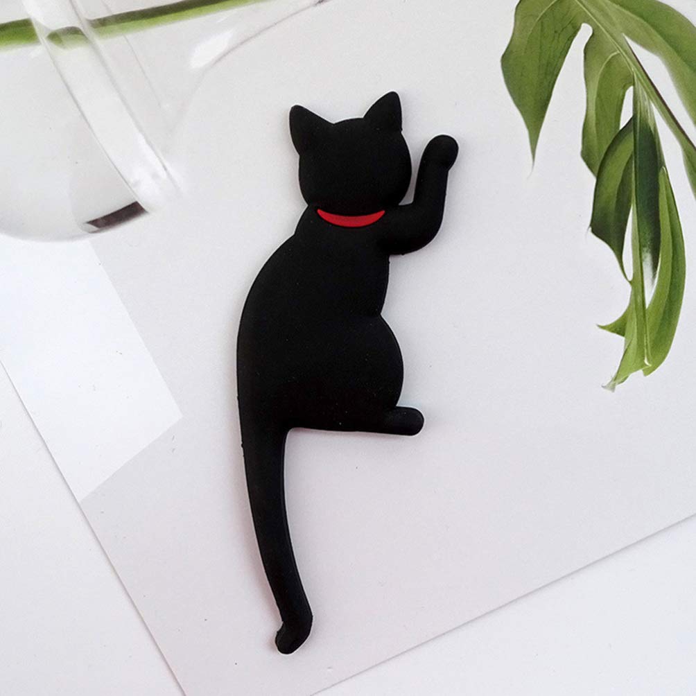 HEMOTON 7 Stücke Katzen Kühlschrankmagnete Mit Einstellbaren Biegbaren Katzenschwänzen Magnetische Aufkleber Für Küche Und Haushalt Praktische Deko Und Haken Für Notizen Und Rezepte