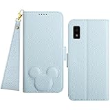 Mo-Somnus AQUOS wish/wish2 ケース 手帳型 ウィッシュ SHG08 SHG06 au A104SH 財布型 カバー ワイモバイル SH-M20 手帳型ケース スマホケース ウィッシュ2 SH-51C docomo ドコモ A204SH ワイモバイル ケース スタンド機能 カードポケット収納 アクオス wish シャープ SHM20 SH51C ケース 手帳型 - 青い