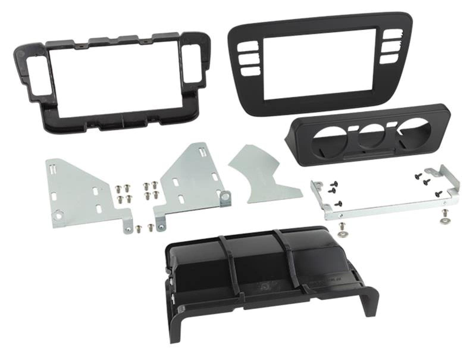 ACV Einbaurahmen Set für Doppel DIN Autoradio in VW Up/Seat MII/Skoda Citigo - schwarz