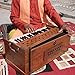Bhava Studio Harmonium | Concert Teak Edition | Professionally Tuned & Refined in U.S~ Handmade in India, Ethically Sourced, Premium Quality and Finish | Long Sustain and Clear, Warm Tonality