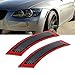 GSRECY 2pcs for BMW E92 E93 3 Series 2DR 2007-2013 Front Side Marke Fender Bumper Reflector (Smoke Lens)