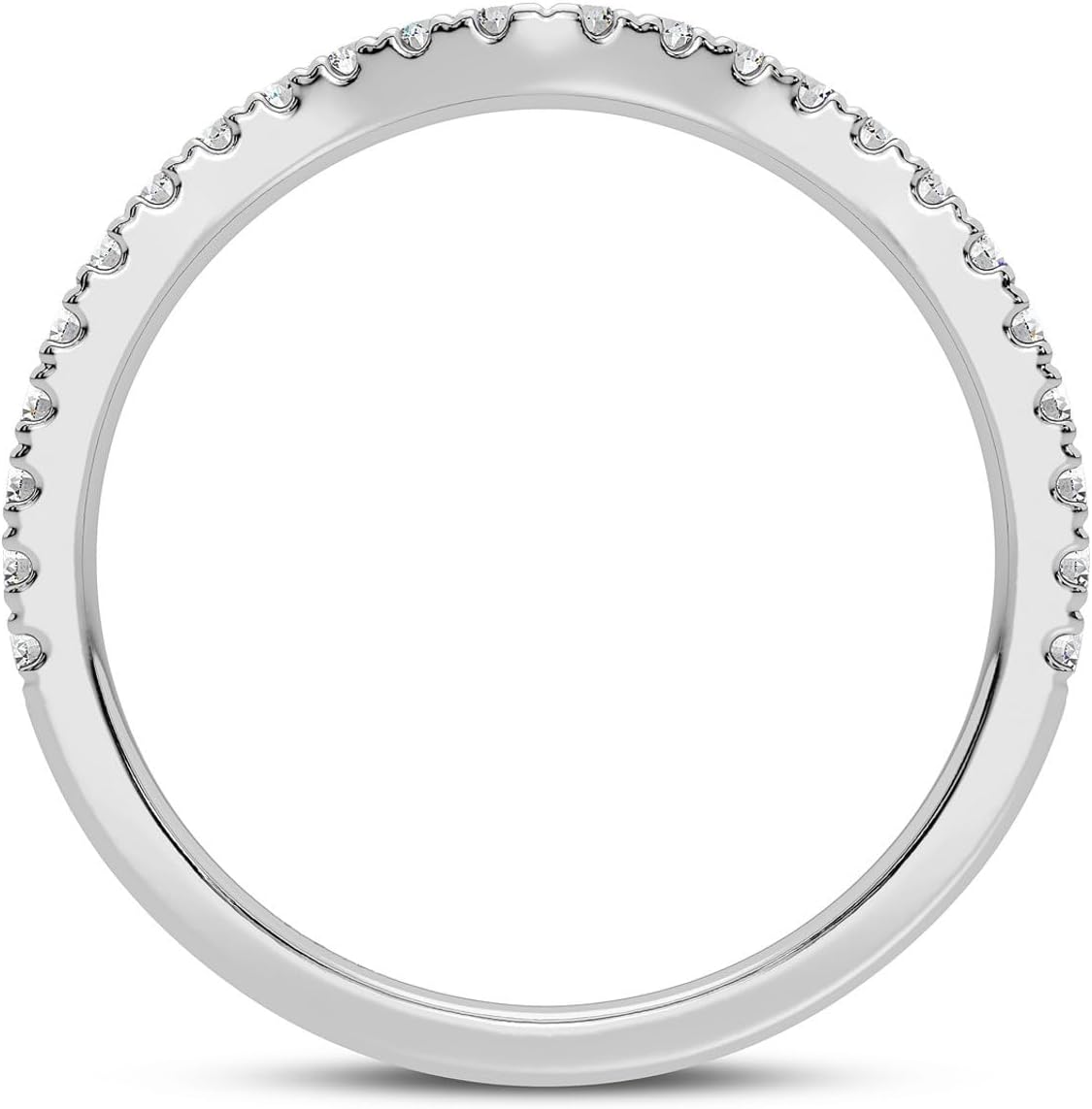 2-5 Carat Bridal Ring Set Round Cut Moissanite/Lab Grown Diamond Engagement Ring Diamond Personalized Wedding Ring Set for Women in 925 Sterling Silver/10K/14K/18K Solid Gold