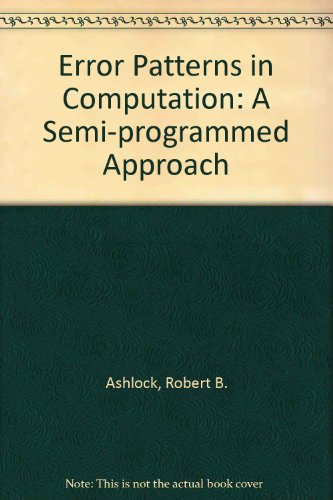 Error Patterns in Computation 0023042125 Book Cover