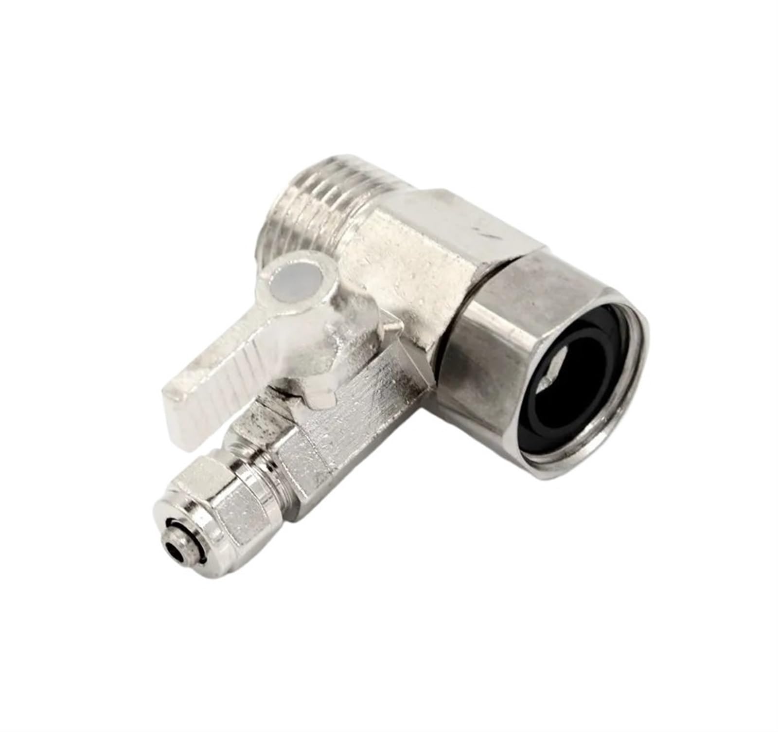 Raccord de purificateur eau RO 1/2''-3/8'' en cuivre nickelé de qualité supérieure pour cuisine
