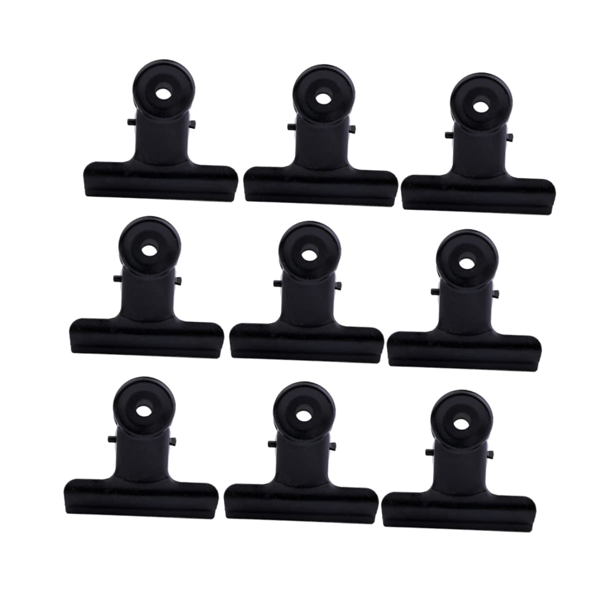 Lot de 2 Pinces à Reliure en Métal Noir de 38 Mm Solides à Ressort pour Le Bureau Le Rangement de Notes La Papeterie 30 Pièces