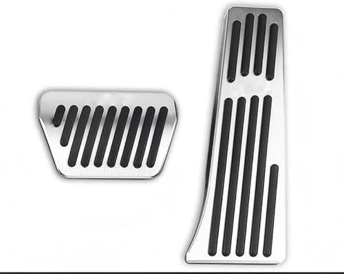 zoomto 2PCS Anti-Slip No Drilling Aluminum Brake Gas Pedal Pad