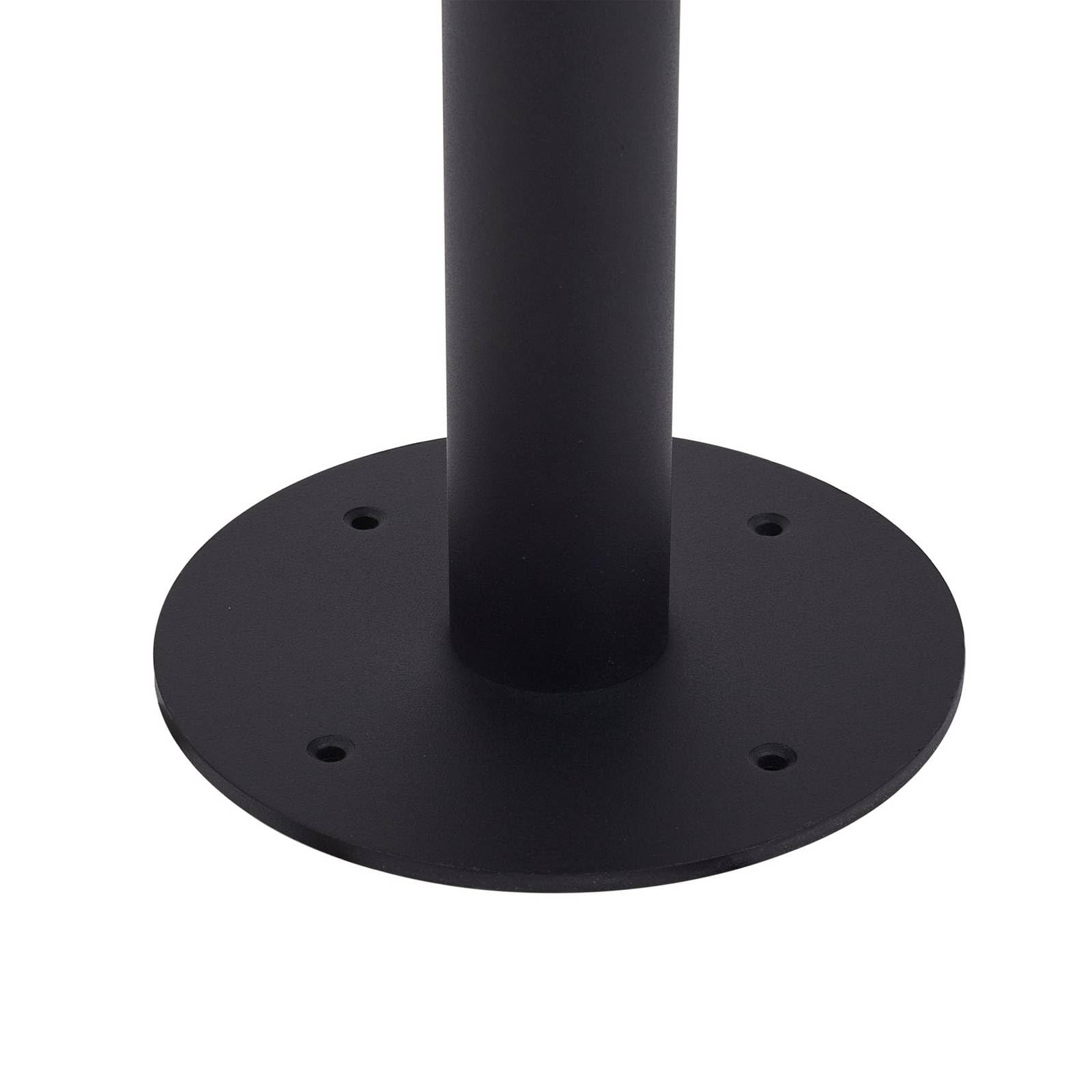 Lindby Lampa zewnętrzna (latarnia) Zayn (nowoczesna) w kolorze czarnym z aluminium (1 żarówka, E27) – lampa ścieżkowa, lampa ścieżkowa, lampa cokołowa