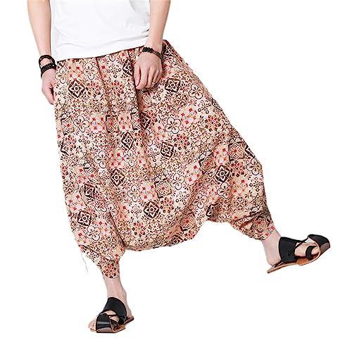 Pantalon amples rétro pour homme turquoise taille 5XL
