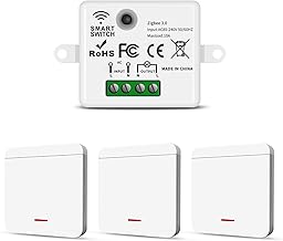 1+3 Wireless Light Switch, Safety Switch and Receiver Controller 10A for Lamps up to 1500W