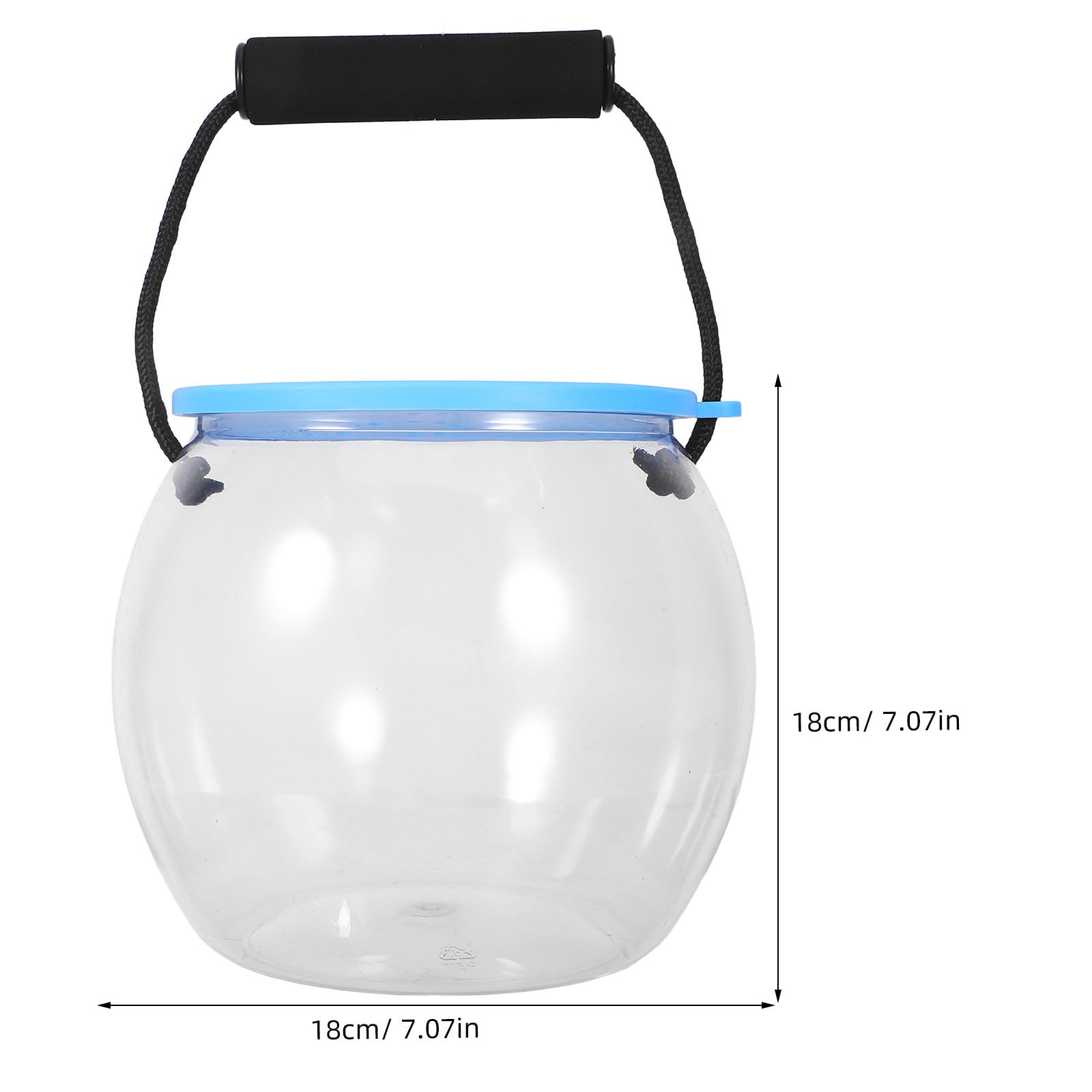 2 Stück Transparentes Tragbares Kunststoff Aquarium