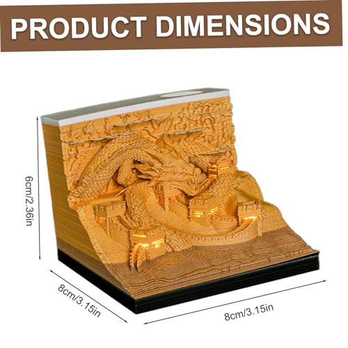 Calendrier 2025 3D bloc-notes sculpté dragon, idée cadeau originale pour anniversaire - 5