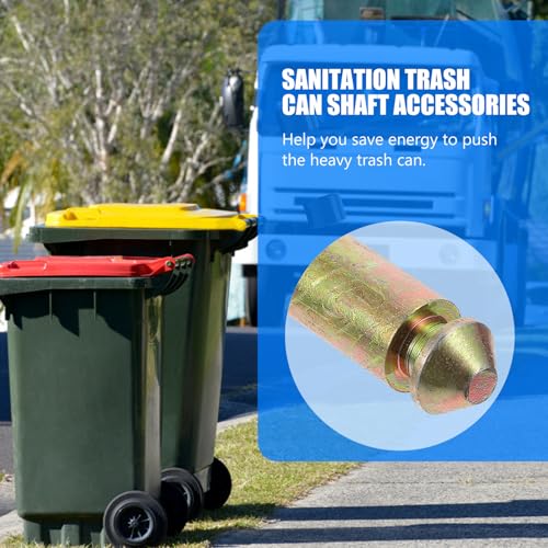 Eje de cubo de basura exterior resistente con sistema de rotación suave 4