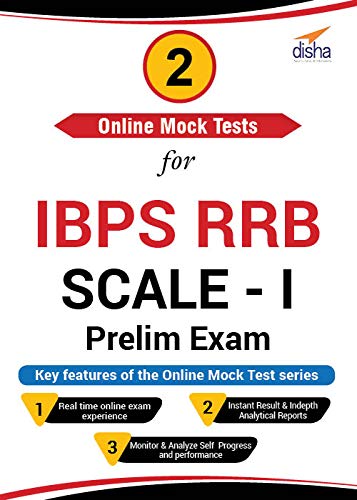 Image of Disha Publication 2 Online Mock Tests for IBPS RRB Scale -I Prelim Exam (Voucher)